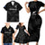 New Zealand Silver Fern Rugby Family Matching Short Sleeve Bodycon Dress and Hawaiian Shirt 2023 Go Aotearoa Champions World Cup LT14 - Polynesian Pride