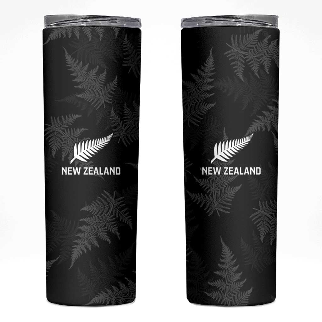 New Zealand Silver Fern Rugby Skinny Tumbler Go Aotearoa Champions World Cup