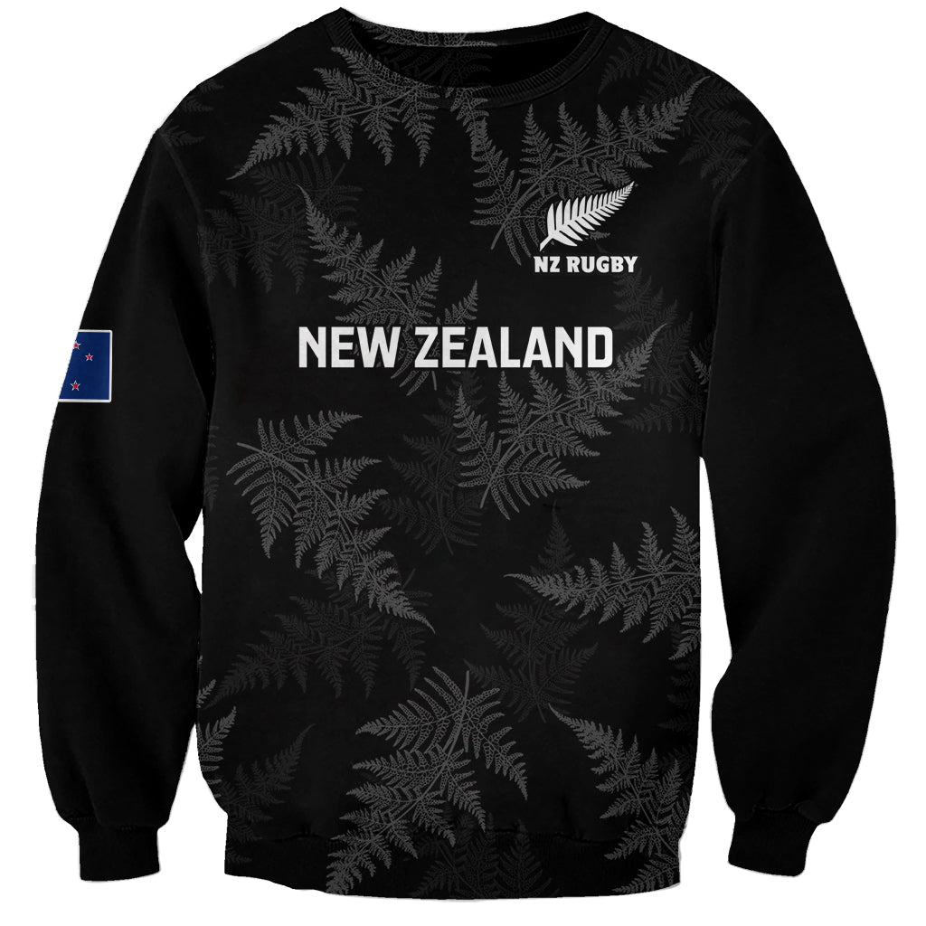 New Zealand Silver Fern Rugby Sweatshirt 2023 Go Aotearoa Champions World Cup LT14 Unisex Black - Polynesian Pride