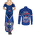 Samoa Rugby Couples Matching Summer Maxi Dress and Long Sleeve Button Shirts 2023 Go Manu Samoa LT14 - Polynesian Pride