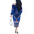 Samoa Rugby Off The Shoulder Long Sleeve Dress 2023 Go Manu Samoa LT14 - Polynesian Pride