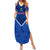 Samoa Rugby Summer Maxi Dress 2023 Go Manu Samoa LT14 Women Blue - Polynesian Pride