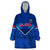 Samoa Rugby Wearable Blanket Hoodie 2023 Go Manu Samoa LT14 One Size Blue - Polynesian Pride