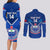 Custom Samoa Rugby Couples Matching Long Sleeve Bodycon Dress and Long Sleeve Button Shirts 2023 Go Manu Samoa LT14 - Polynesian Pride