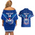 Custom Samoa Rugby Couples Matching Off Shoulder Short Dress and Hawaiian Shirt 2023 Go Manu Samoa LT14 - Polynesian Pride