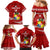 Custom Tonga Rugby Family Matching Mermaid Dress and Hawaiian Shirt 2023 Ikale Tahi Tongan Ngatu Pattern LT14 - Polynesian Pride