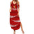 Custom Tonga Rugby Family Matching Summer Maxi Dress and Hawaiian Shirt 2023 Ikale Tahi Tongan Ngatu Pattern LT14 Mom's Dress Red - Polynesian Pride