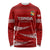 Custom Tonga Rugby Long Sleeve Shirt 2023 Ikale Tahi Tongan Ngatu Pattern LT14 Unisex Red - Polynesian Pride