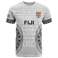 Fiji Rugby T Shirt Go Fijian Tapa Pattern World Cup LT14 White - Polynesian Pride