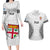 Custom Fiji Rugby Couples Matching Long Sleeve Bodycon Dress and Hawaiian Shirt 2023 Go Champions World Cup Fijian Tapa Pattern LT14 White - Polynesian Pride