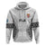 Custom Fiji Rugby Hoodie 2023 Go Champions World Cup Fijian Tapa Pattern LT14 Zip Hoodie White - Polynesian Pride