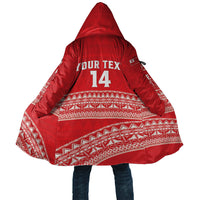 Mate Ma'a Tonga 2026 Rugby Custom Cloak Go Champions Tongan Ngatu Pattern LT14 Unisex Red - Polynesian Pride