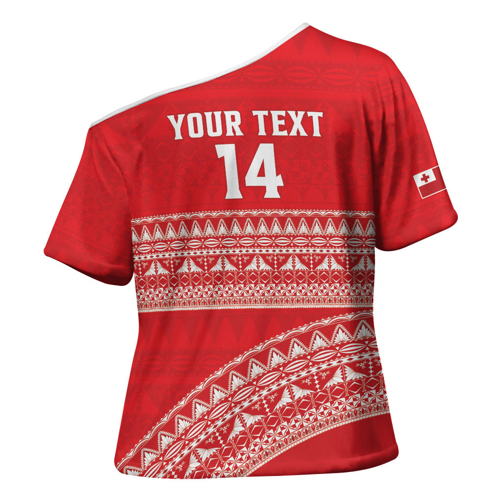 Mate Ma'a Tonga 2026 Rugby Custom Cross Shoulder Shirt Go Champions Tongan Ngatu Pattern LT14 - Polynesian Pride