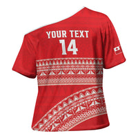 Mate Ma'a Tonga 2026 Rugby Custom Cross Shoulder Shirt Go Champions Tongan Ngatu Pattern LT14 - Polynesian Pride