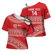 Mate Ma'a Tonga 2026 Rugby Custom Cross Shoulder Shirt Go Champions Tongan Ngatu Pattern LT14 - Polynesian Pride