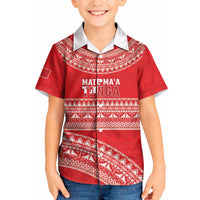 Mate Ma'a Tonga 2026 Rugby Custom Kid Hawaiian Shirt Go Champions Tongan Ngatu Pattern LT14 Kid Red - Polynesian Pride