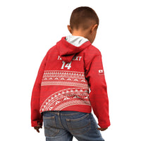 Mate Ma'a Tonga 2026 Rugby Custom Kid Hoodie Go Champions Tongan Ngatu Pattern LT14 - Polynesian Pride
