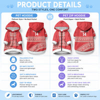 Mate Ma'a Tonga 2026 Rugby Custom Pet Hoodie Go Champions Tongan Ngatu Pattern LT14 - Polynesian Pride
