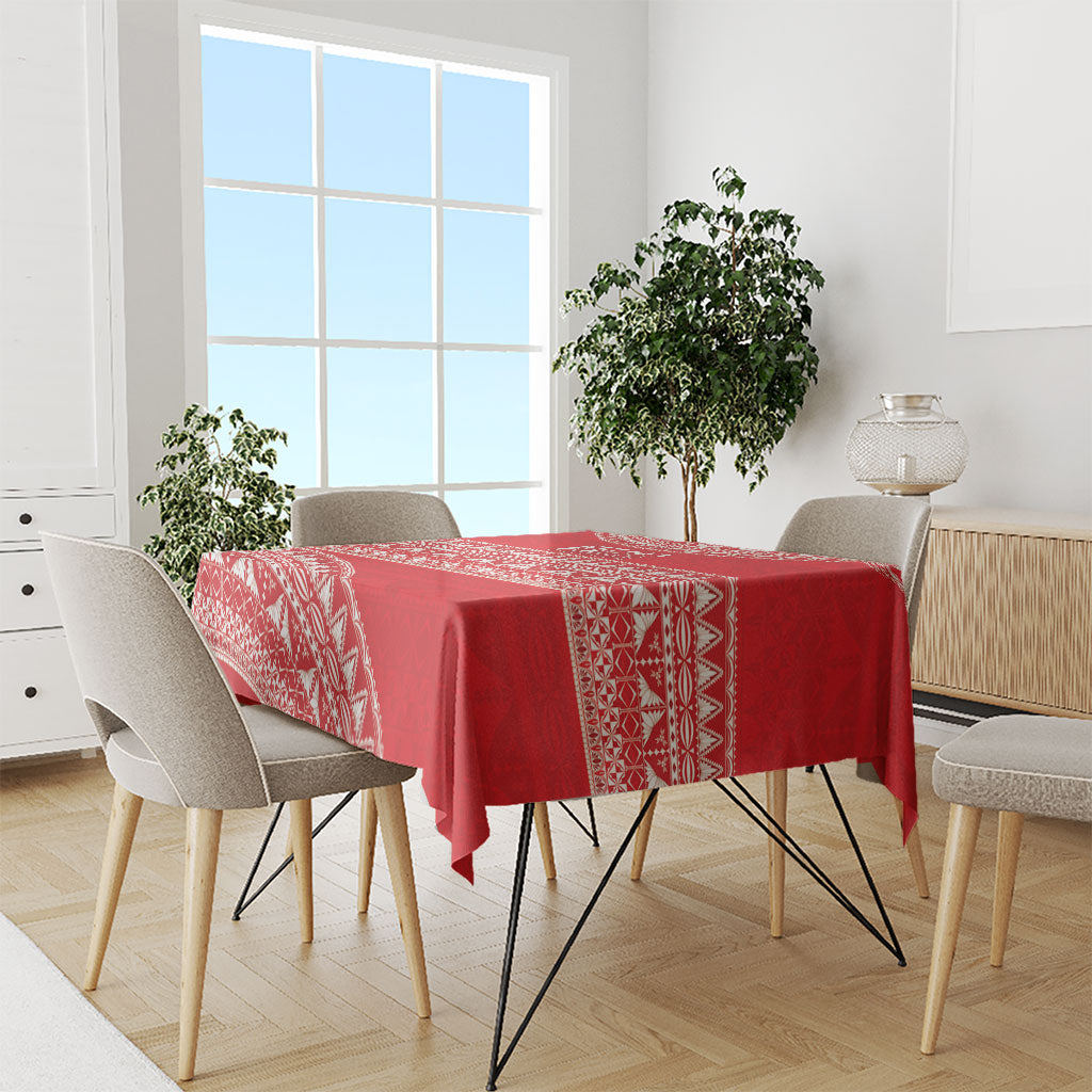 Mate Ma'a Tonga 2026 Rugby Tablecloth Go Champions Tongan Ngatu Pattern LT14 - Polynesian Pride