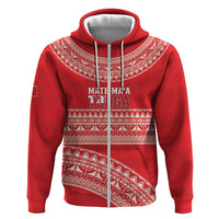 Mate Ma'a Tonga 2026 Rugby Custom Zip Hoodie Go Champions Tongan Ngatu Pattern LT14 Zip Hoodie Red - Polynesian Pride