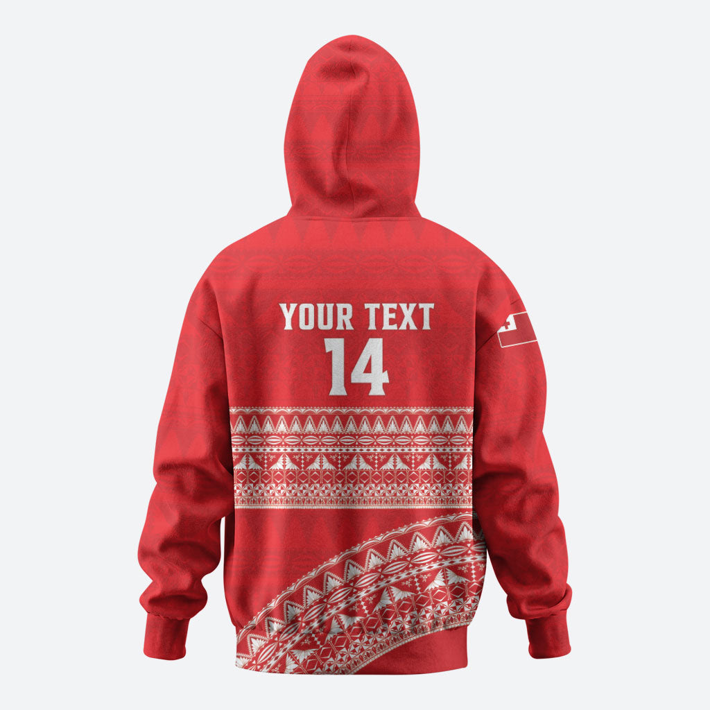 Mate Ma'a Tonga 2026 Rugby Custom Zip Hoodie Go Champions Tongan Ngatu Pattern LT14 - Polynesian Pride