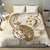 Brown And White Hawaii Chameleon Bedding Set Plumeria Polynesian Tribal Art