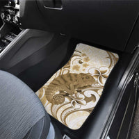 Brown And White Hawaii Chameleon Car Mats Plumeria Polynesian Tribal Art LT14 - Polynesian Pride