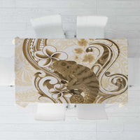 Brown And White Hawaii Chameleon Tablecloth Plumeria Polynesian Tribal Art LT14 Brown - Polynesian Pride