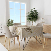 Brown And White Hawaii Chameleon Tablecloth Plumeria Polynesian Tribal Art LT14 - Polynesian Pride