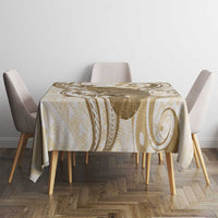 Brown And White Hawaii Chameleon Tablecloth Plumeria Polynesian Tribal Art LT14 - Polynesian Pride