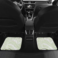Green And White Hawaii Chameleon Car Mats Plumeria Polynesian Tribal Art LT14 Set 2pcs - Back Lime Green - Polynesian Pride