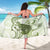 Green And White Hawaii Chameleon Sarong Plumeria Polynesian Tribal Art