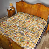 Gold Palaka Hawaii Mele Kalikimaka Quilt Ohia Lehua Shell Leis Funny Gingerbread Santa LT14 - Polynesian Pride