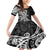 Black Polynesia Paisley Family Matching Mermaid Dress and Hawaiian Shirt Polynesian With Tropical Flowers LT14 Daughter's Dress Black - Polynesian Pride