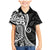 Black Polynesia Paisley Family Matching Mermaid Dress and Hawaiian Shirt Polynesian With Tropical Flowers LT14 Son's Shirt Black - Polynesian Pride