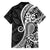 Black Polynesia Paisley Family Matching Off Shoulder Short Dress and Hawaiian Shirt Polynesian With Tropical Flowers LT14 - Polynesian Pride