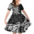 Black Polynesia Paisley Family Matching Puletasi Dress and Hawaiian Shirt Polynesian With Tropical Flowers LT14 Daughter's Dress Black - Polynesian Pride