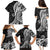 Black Polynesia Paisley Family Matching Puletasi Dress and Hawaiian Shirt Polynesian With Tropical Flowers LT14 - Polynesian Pride