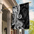 Black Polynesia Paisley Garden Flag Polynesian With Tropical Flowers LT14 House Flag Black - Polynesian Pride