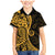 Gold Polynesia Paisley Family Matching Mermaid Dress and Hawaiian Shirt Polynesian With Tropical Flowers LT14 Son's Shirt Gold - Polynesian Pride