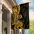 Gold Polynesia Paisley Garden Flag Polynesian With Tropical Flowers LT14 House Flag Gold - Polynesian Pride