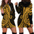 Gold Polynesia Paisley Hoodie Dress Polynesian With Tropical Flowers LT14 - Polynesian Pride