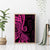 Pink Polynesia Paisley Canvas Wall Art Polynesian With Tropical Flowers LT14 - Polynesian Pride