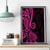 Pink Polynesia Paisley Canvas Wall Art Polynesian With Tropical Flowers LT14 - Polynesian Pride