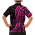 Pink Polynesia Paisley Family Matching Mermaid Dress and Hawaiian Shirt Polynesian With Tropical Flowers LT14 - Polynesian Pride