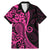 Pink Polynesia Paisley Family Matching Mermaid Dress and Hawaiian Shirt Polynesian With Tropical Flowers LT14 Dad's Shirt - Short Sleeve Pink - Polynesian Pride