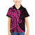 Pink Polynesia Paisley Family Matching Mermaid Dress and Hawaiian Shirt Polynesian With Tropical Flowers LT14 Son's Shirt Pink - Polynesian Pride