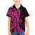 Pink Polynesia Paisley Family Matching Puletasi Dress and Hawaiian Shirt Polynesian With Tropical Flowers LT14 Son's Shirt Pink - Polynesian Pride