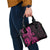 Pink Polynesia Paisley Shoulder Handbag Polynesian With Tropical Flowers LT14 - Polynesian Pride