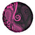 Pink Polynesia Paisley Spare Tire Cover Polynesian With Tropical Flowers LT14 - Polynesian Pride